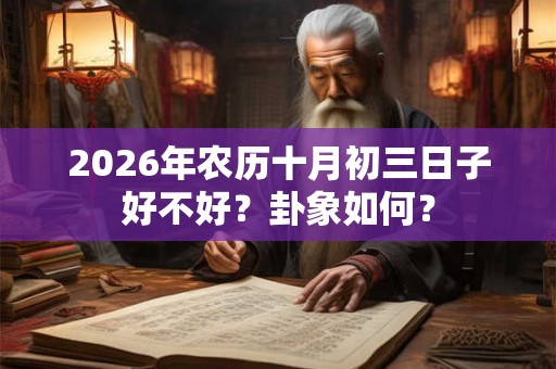 2026年农历十月初三日子好不好？卦象如何？