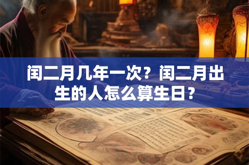 闰二月几年一次？闰二月出生的人怎么算生日？