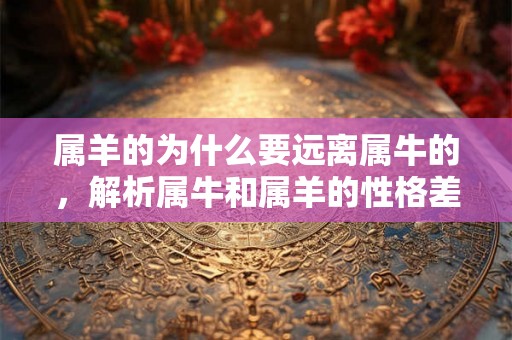 属羊的为什么要远离属牛的，解析属牛和属羊的性格差异及后果