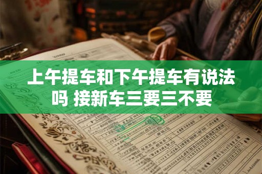 上午提车和下午提车有说法吗 接新车三要三不要 上午提车和下午提车有说法吗 接新车三要三不要