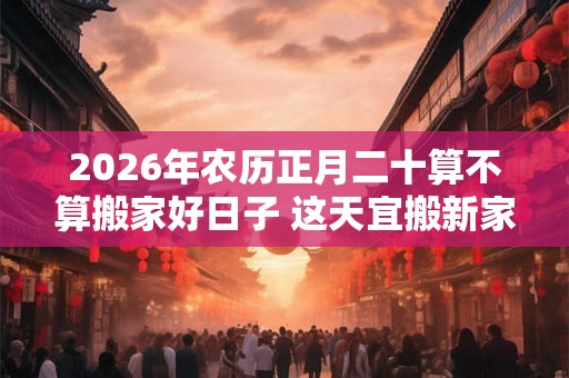 2026年农历正月二十算不算搬家好日子 这天宜搬新家吗