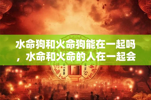 水命狗和火命狗能在一起吗，水命和火命的人在一起会是什么样？