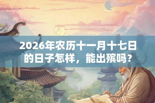 2026年农历十一月十七日的日子怎样，能出殡吗？