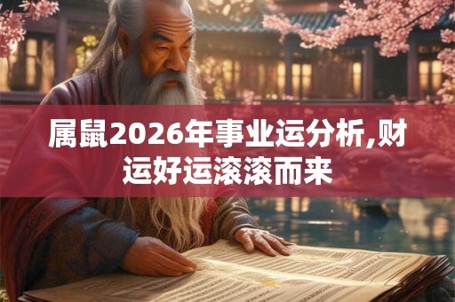 属鼠2026年事业运分析,财运好运滚滚而来 属鼠2026年事业运分析,财运好运滚滚而来