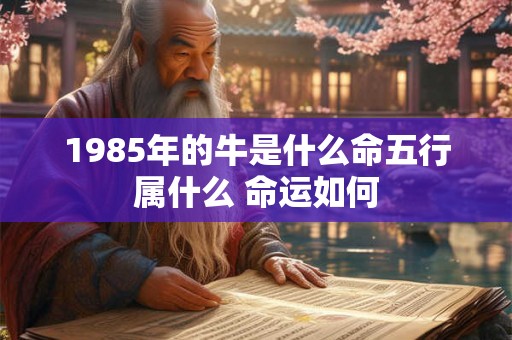 1985年的牛是什么命五行属什么 命运如何