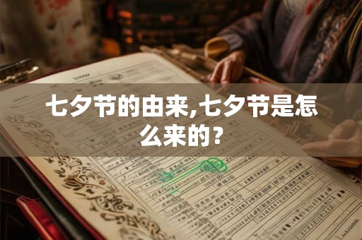 七夕节的由来,七夕节是怎么来的？