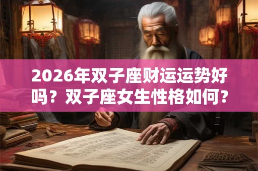 2026年双子座财运运势好吗?双子座女生性格如何? 2026年双子座财运运势好吗?双子座女生性格如何?