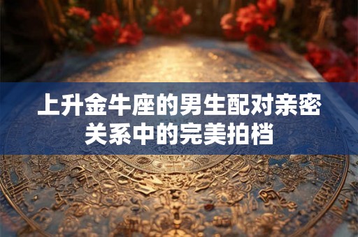 上升金牛座的男生配对亲密关系中的完美拍档