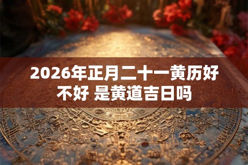 2026年正月二十一黄历好不好 是黄道吉日吗