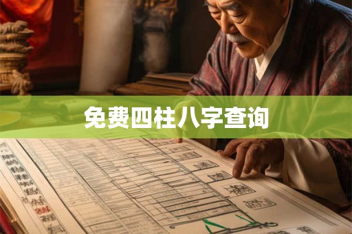 免费四柱八字查询