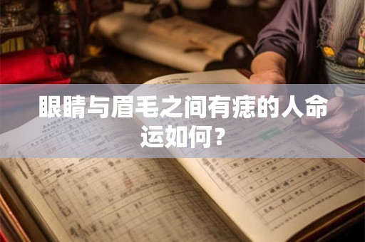 眼睛与眉毛之间有痣的人命运如何？
