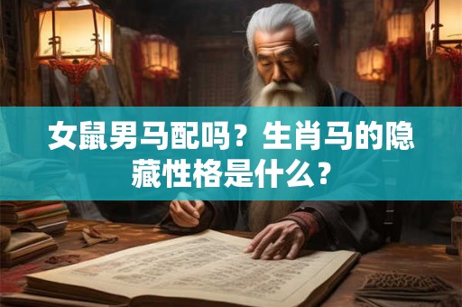 女鼠男马配吗?生肖马的隐藏性格是什么? 女鼠男马配吗?生肖马的隐藏性格是什么?
