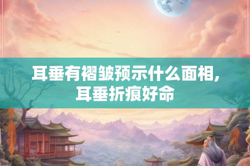 耳垂有褶皱预示什么面相,耳垂折痕好命