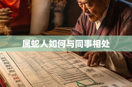 属蛇人如何与同事相处 属蛇人如何与同事相处