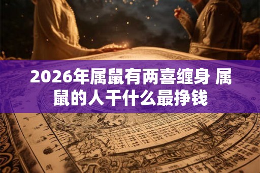 2026年属鼠有两喜缠身 属鼠的人干什么最挣钱