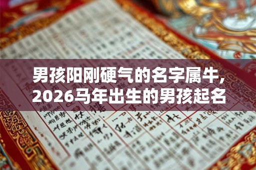 男孩阳刚硬气的名字属牛,2026马年出生的男孩起名