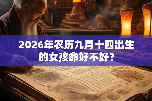 2026年农历九月十四出生的女孩命好不好? 2026年农历九月十四出生的女孩命好不好?