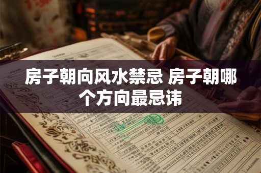 房子朝向风水禁忌 房子朝哪个方向最忌讳
