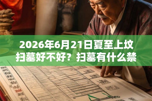 2026年6月21日夏至上坟扫墓好不好？扫墓有什么禁忌？
