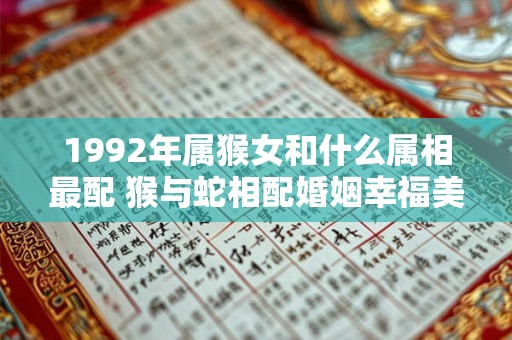 1992年属猴女和什么属相最配 猴与蛇相配婚姻幸福美满