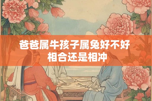 爸爸属牛孩子属兔好不好  相合还是相冲