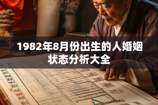 1982年8月份出生的人婚姻状态分析大全
