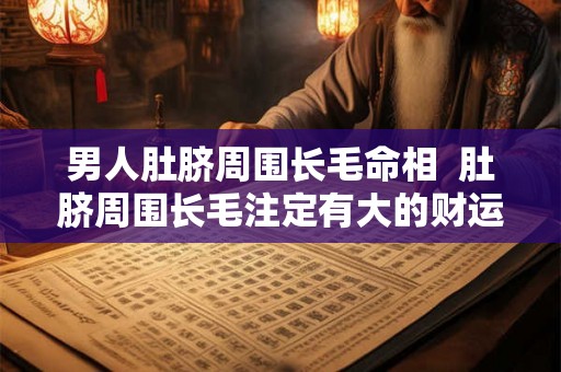 男人肚脐周围长毛命相 肚脐周围长毛注定有大的财运 男人肚脐周围长毛命相 肚脐周围长毛注定有大的财运