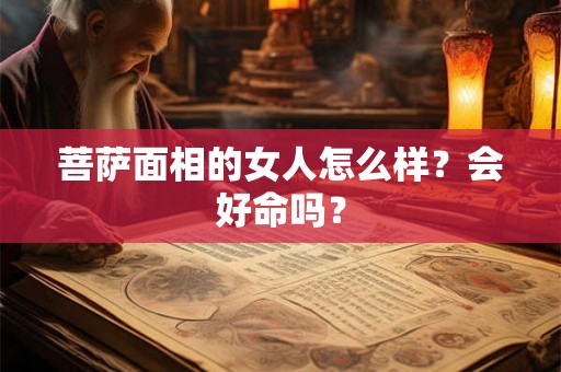 菩萨面相的女人怎么样？会好命吗？