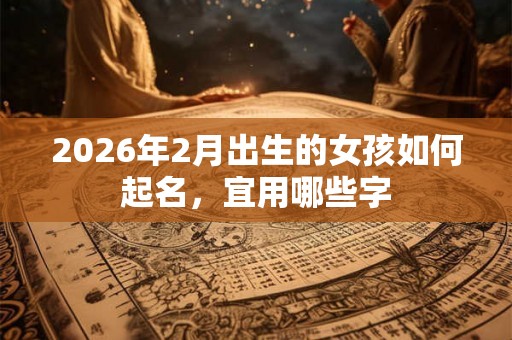2026年2月出生的女孩如何起名，宜用哪些字