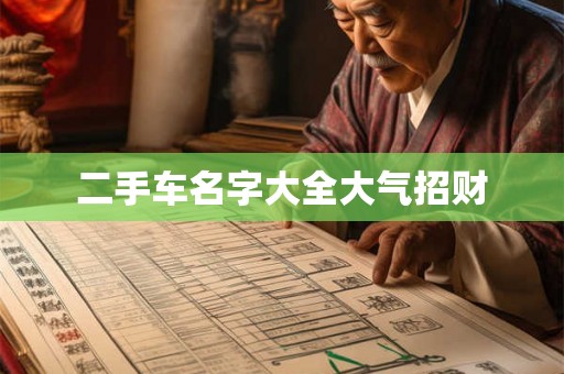 二手车名字大全大气招财