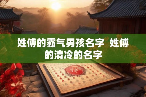 姓傅的霸气男孩名字  姓傅的清冷的名字