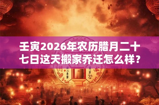 壬寅2026年农历腊月二十七日这天搬家乔迁怎么样？
