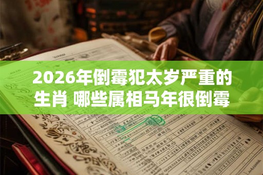 2026年倒霉犯太岁严重的生肖 哪些属相马年很倒霉