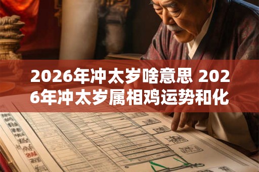 2026年冲太岁啥意思 2026年冲太岁属相鸡运势和化解方法