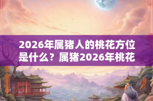 2026年属猪人的桃花方位是什么?属猪2026年桃花运势如何? 2026年属猪人的桃花方位是什么?属猪2026年桃花运势如何?