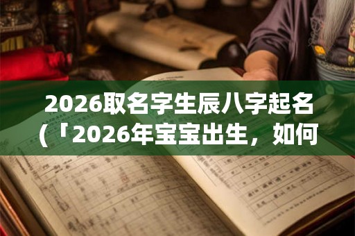 2026取名字生辰八字起名(「2026年宝宝出生，如何根据生辰八字取得好寓意的名字？」)