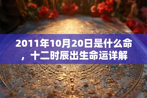 2011年10月20日是什么命，十二时辰出生命运详解