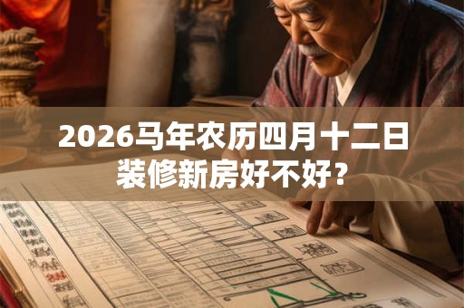 2026马年农历四月十二日装修新房好不好? 2026马年农历四月十二日装修新房好不好?