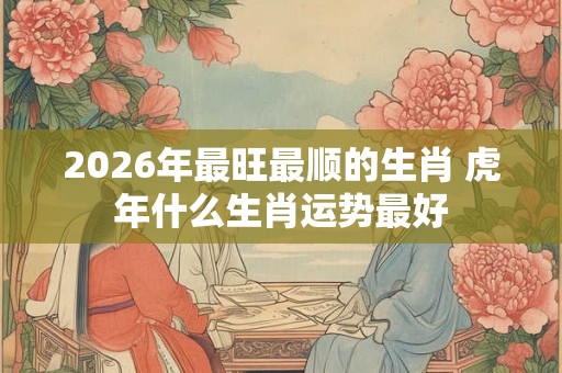2026年最旺最顺的生肖 虎年什么生肖运势最好 2026年最旺最顺的生肖 虎年什么生肖运势最好
