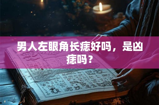 男人左眼角长痣好吗,是凶痣吗? 男人左眼角长痣好吗,是凶痣吗?