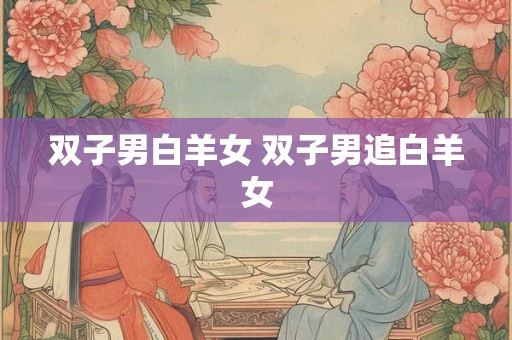 双子男白羊女 双子男追白羊女