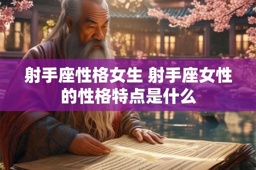 射手座性格女生 射手座女性的性格特点是什么