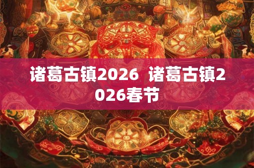 诸葛古镇2026  诸葛古镇2026春节