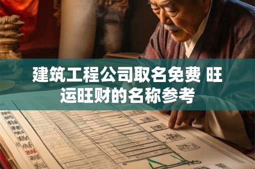 建筑工程公司取名免费 旺运旺财的名称参考 建筑工程公司取名免费 旺运旺财的名称参考