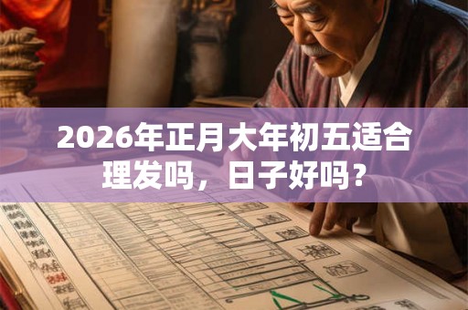 2026年正月大年初五适合理发吗,日子好吗? 2026年正月大年初五适合理发吗,日子好吗?
