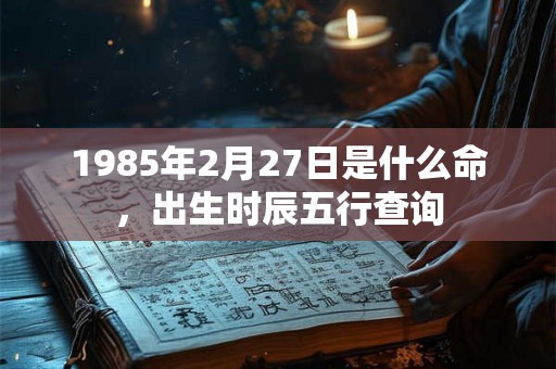 1985年2月27日是什么命，出生时辰五行查询