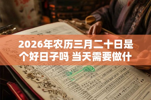 2026年农历三月二十日是个好日子吗 当天需要做什么