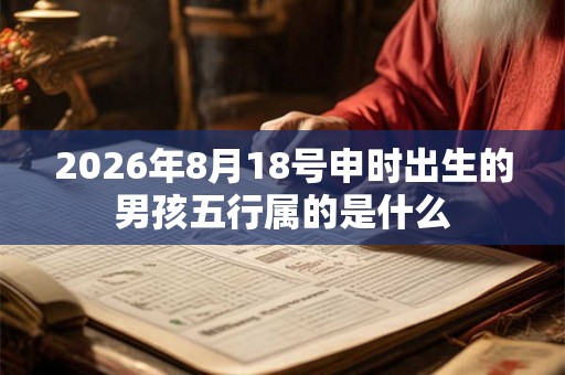 2026年8月18号申时出生的男孩五行属的是什么 2026年8月18号申时出生的男孩五行属的是什么