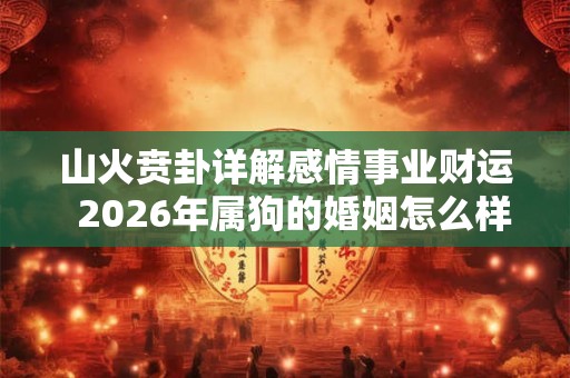 山火贲卦详解感情事业财运 2026年属狗的婚姻怎么样 山火贲卦详解感情事业财运 2026年属狗的婚姻怎么样