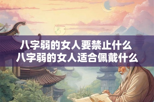 八字弱的女人要禁止什么 八字弱的女人适合佩戴什么